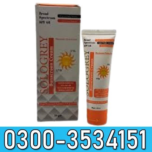 Sologrey Broad Spectrum SPF 60 Sunscreen Cream In Pakistan