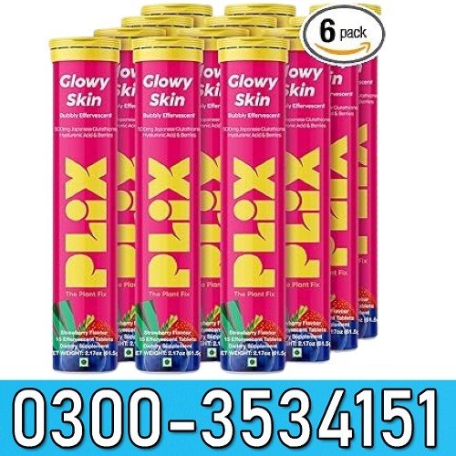 Plix The Plant Fix Glutathione Strawberry Effervescent Tablets With 500mg L-glutathione In Pakistan