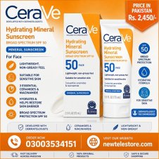  Hydrating Mineral Sunscreen SPF 50 Face Lotion In Pakistan