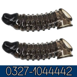 Black Color Dotted Pines Sleeve Condom In Pakistan